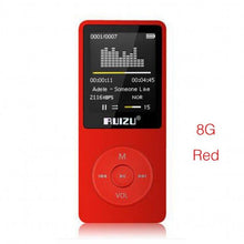 Load image into Gallery viewer, 100% original English version Ultrathin MP3 Player with 8GB storage and 1.8 Inch Screen can play 80h, Original RUIZU X02